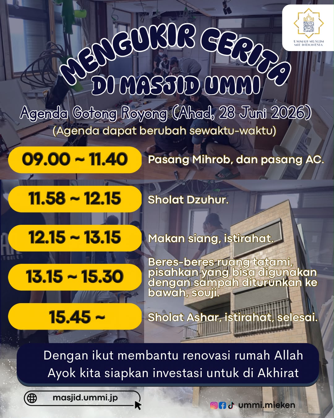 Gotong Royong Masjid UMMI